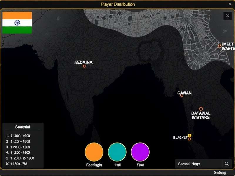Gold Guru India Player Distribution Across Indian States Gold Guru India Player Distribution Map